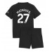 Manchester City Matheus Nunes #27 Bortedraktsett Barn 2025-26 Korte ermer (+ Korte bukser)